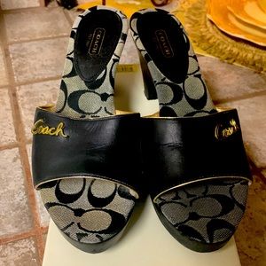 Coach Katie Calf wedge sandal